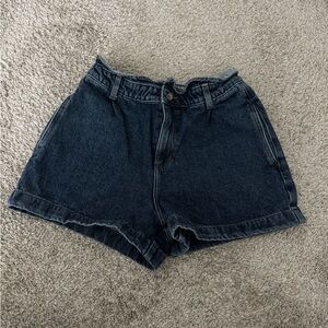 Zara Dark Blue Jean Shorts